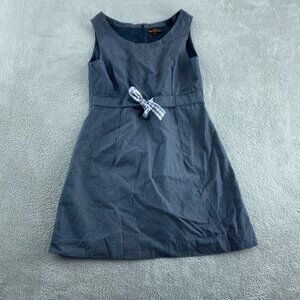 Ben Sherman Sleeveless Blue Dress Size L 100% Cotton Shell Polyester Lining 5605